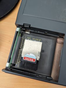 SD Adaptor inside a laptop